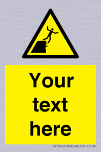 Custom Warning unstable cliff edge